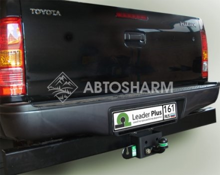Фаркоп (ТСУ) Leader Plus для а/м Toyota Hilux 4WD с задним силовым бампером 2008-2015