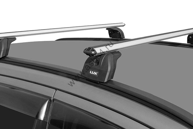 Багажная система LUX БК2 для Audi Q3 I с дугами аэро-классик (53 мм) на ингрир рейлинг 2011-