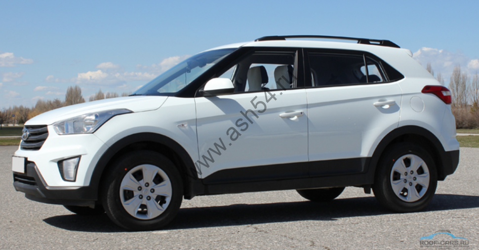 Рейлинги АПС для Hyundai Creta 2015-2020 г.г. Цвет: черный.