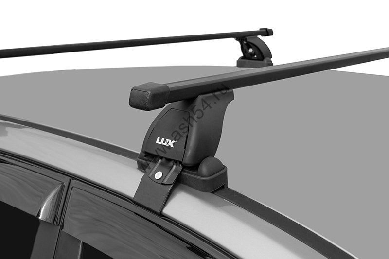 Багажная система "LUX" с дугами 1,2м прямоугольными в пластике для а/м Skoda Rapid Liftback 2012-... г.в.