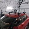 Багажная система "LUX" с дугами 1,1м аэро-трэвэл (82мм) черными для а/м Skoda Fabia Hatchback 5d 2007-... г.в.