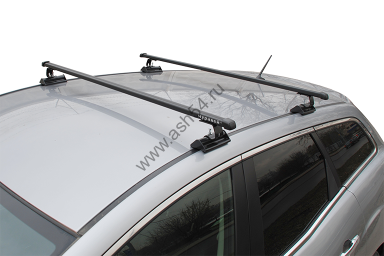 Багажник Муравей Д-Т универсальный для а/м с Т-профилем с дугами 1,4м в пластике (арт. 694197)