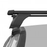 Багажная система 3 "LUX" с дугами 1,2м прямоугольными в пластике для а/м Toyota Prius IV (XW50) хэтчбек 2015-2022 г.в.